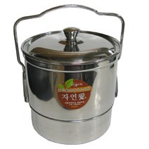 키친플라워 스텐 짤순이 4.5L 음식물 쓰레기통 대형 수거함 업소용 식당