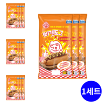 바게트핫도그 465g 1세트(3개) 어린이간식 아이간식 마약핫도그 냉동핫도그 달콤한 스위트 바베큐 한입 핫도그 캠핑 차박 여행 간식 한끼 식사 아침대용 hot dog 빠겟도그, 3개
