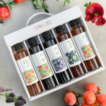 친환경 무농약 석류 개복숭아 오디 대봉감 발효초 발효액 선물세트