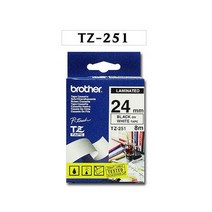 PGM^*^몰브라더 TZ 테이프 TZ-251 24mm 라벨프린터 마스킹 스티커 라벨기 제본 다용도^*췤pgm, a*^*옵션없슴