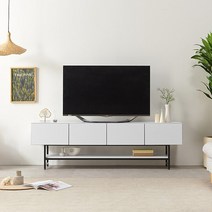 나다운 전면 LPM 1800 거실장 티비대 TV다이 수납장, 민트그레이