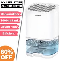 충전식 제습기 음소거 수분 장치 가정용 지하실 1000ml 물 탱크 공기 건조기, 01 White_05 KR