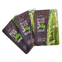 김정문 라 센스 로에 큐어 아쿠아 마일드 수딩 선젤, 큐어 알로에 슬라이스 젤리 마스크 1개