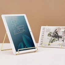 책상위 사선형 도서진열대 금색 스틸 디피용 디플릿 팜플렛 전시대, 대형, 로즈 골드(3개입)