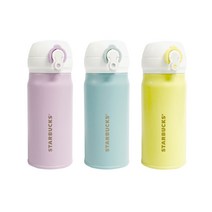 스타벅스 원터치 미니텀블러_350ml, 미니 원터치(각인인쇄 골드폰트)_퍼플