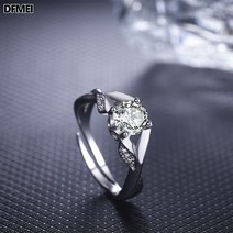 DFMEI 앤티크 반지 큐빅 반지 다이아몬드 반지