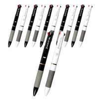 3색볼펜2 0.7mm SP11787 2종 x 6p, 블랙+화이트, 4세트