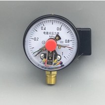 디지털 진공 게이지 압력계 표면 압력 컨트롤러 직경 100mm 직접 접촉, [12] 0Mpa, [01] Black