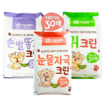 펫크린 눈물자국 제거용 애견물티슈 30매 도톰해진 반려동물 물티슈, 펫크린 눈물자국크린 30매×14개입(1box)