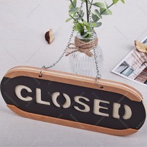 오픈클로즈 우드 사인걸이 사이즈 택1 문폐 OPEN CLOSED, 2.소