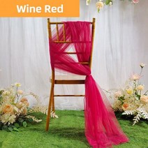 뽀글이실 KPS 160cm 튤 웨딩 오간자 롤 쉬어 크리스탈 패브릭 장식 결혼 원사 생일 파티, 1 meter, Wine Red