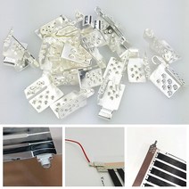 난방시스템 적외선 바닥 난방 필름 220v 전기 따뜻한 바닥 시스템 앰프 부품 난방 필름 50cm 너비 가정 온난화 난방 포일 매트, 10개 클립