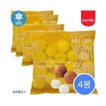 삼립 찹쌀팥도넛 1.5kg 4봉 75gx80개입 쫀득 빵생지