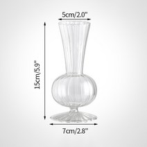 북유럽 크리에이티브 수경 투명 유리 꽃병 테라리움 식물 병 화분 컨테이너 홈 데코, 04 Glass Vase S4