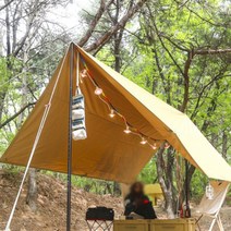 미르카 높이 조절 데이지체인 캠핑 텐트 타프용, 단품