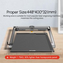 Ortur Aufero 벌집 Laserbed 레이저 침대 테이블 조각사 목공 강철 패널 보드 플랫폼 CO2 다이오드 기계 깨, 01 LEP Aluminum Board