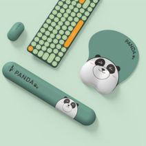 스포트라이트 판다 PANDA 마우스패드 키보드 팜레스트 손목받침대 2in1 세트