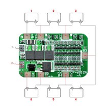 가전제품 전자기기 6 팩 18650 리튬 이온 배터리 셀 모듈 diy 키트용 1PCS 6S 15A 24V PCB BMS 보호 보드