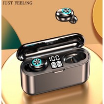 JUST FEEL!NG 무선 블루투스 이어폰 휴대용 미니 고음질 이어폰 5.1 5.2 충전 케이스 겸용, 화이트5.1