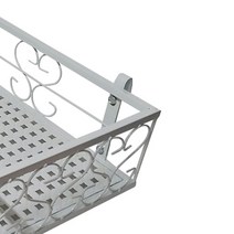 MK 화분걸이 고리 난간용 창틀용, 화이트