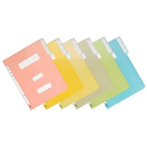 문화산업 친환경 정부화일F194-7 10매입 팩, 02-노랑 (F194-7 10매입 PACK)