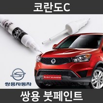 쌍용 코란도C 붓펜 붓페인트 도색, 코란도C:제일 마스킹테이프