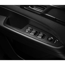 유투카 렉스턴 스포츠 스포츠 칸 튜닝 윈도우 스위치 커버 우드 카본 몰딩 용품, 윈도우 스위치 커버 4P 유광 카본