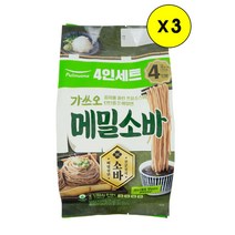 풀무원 [풀무원]가쓰오 메밀소바 (4인분)x3개, 1153.6g, 1개