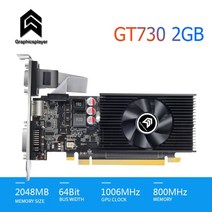 [해외] 비디오 카드 hd7450 로우 프로파일 컴퓨터 그래픽 카드 gt730 2gb gt710 2048mb gt210 1gb1024mb 64bit lp vga for pc