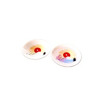 마루모 다카기 도자기 냉감 후지산 백평배 페어 세트 술잔 냉주 후지산 사쿠라 봄 일본 술잔 선물 온도로 색이 변화 일본 술 건배 글라스 백중 선물 축하선물