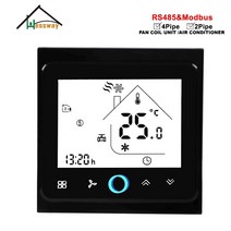 HESSWAY에어컨 온도 조절기 RS485MODBUS RTU 통신 010V 비례 신호 제어 밸브 스위치용 2p, [01] WHITE 2P RS485 010V