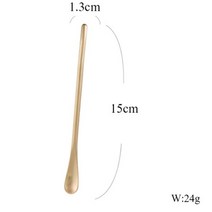 짧은/긴 손잡이가 있는 스테인리스 스틸 스터어 바 미러 커피 스트리링 스푼 골드 실버 음주 액세서리 숟가락 테이블스푼, AJ
