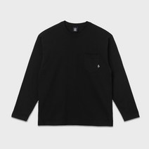 볼컴 가슴포켓 긴팔티셔츠(블랙) VA203TL001