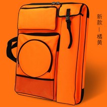 화구가방 미술도구 정리함 캐리어 이동식 미대생 선물 학생, 오렌지
