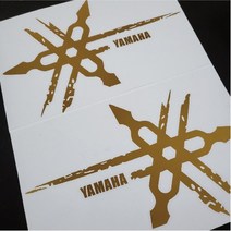야마하 레트로 스티커 로고 데칼 YAMAHA 엠블럼 커버 세트 튜닝 티맥스 엔맥스 엑스맥스, 야마하레트로스티커화이트, 1개