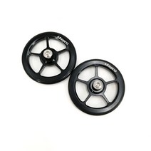 Brompton 자전거용 신제품 라이트프로 쉬운 휠 & 익스텐션 바 베어링 후면 랙 알루미늄 o형 고무 브롬, [12] Black Wheel 1pair, 1개