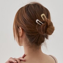 티세믈 메탈 헤어집게 비녀 머리핀
