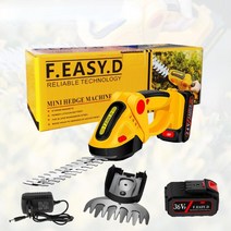 헤지트리머 인 정원 예초기 충전식 핸드헬드 제초 무선 헤지 관목 트리머 가정용 1 전기, 03=Y2battery1charge