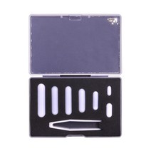 마그네틱 교반기 바 혼합 된 크기 PTFE 마그네틱 교반기 믹서 막대 바 타입, C 세트, 하얀색
