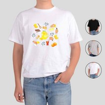 ATOGATO 레시피 요리의 달인 16 맞춤 반팔티, 반팔화이트, M