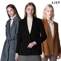 [리스트(LIST)] 사이드 패치 포켓 원버튼 재킷 (택가격 238000원)