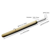 카빙나이프 초승달 칼 나무 조각 도구 deburring trim hook knife clear seam 초승달 모양의 목수 애호가 조각 도구 1pcs, 1개