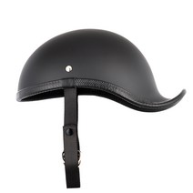 오더봇 티티앤코 반모 경량 꼬리 헬멧 TT503 클래식 레트로 바이크 할리 하프 페이스, 무광블랙