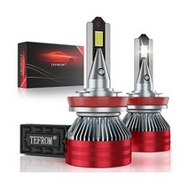 TEFROM H7 LED 헤드라이트 전구 120W 36000 루멘 초밝은 변환 키트 6500K 쿨 화이트 IP68 방수, H11/H9/H8