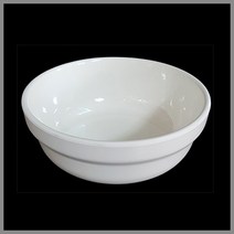 대명멜라민 미색 - 멜라민 굽볼 (국내생산 멜라민 흰그릇 하얀그릇 업소용그릇), (N-108), 8볼