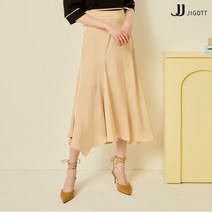 JJ지고트 백 밴딩 실키 플레어 스커트 GN3P0SK35