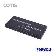 ForU342 화면 분할기 분배기 모니터분배기 용품 화면분할기 컴퓨터용품 자동분배기, 상세페이지 참조