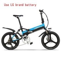 배달 팻바이크 가성비 48V 400W 100KM 접이식 전기 자전거 2 륜 G550-S 숨겨진 리튬 배터리 오프로드 전자, 03 LG 48V 10.4A 400W, 한개옵션1