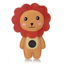 강아지 고양이 애견 장난감 인형 Link Tuff Crinkly amp Squeaky Dog Toys스웨이드 패브릭 포레스트 애니멀 시리즈반려동물 용품 184aEA2e4, 07 Lion