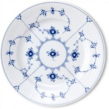 로얄코펜하겐 블루 플루티드 플레인 접시 플레이트 6.7인치(17cm), 17cm
